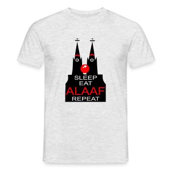 Kölsch de Cologne Cathédrale Kölle Alaaf Rhing nez carnaval - T-shirt homme - gris chiné - Devant - AI Model Male 178 dark (178cm)
