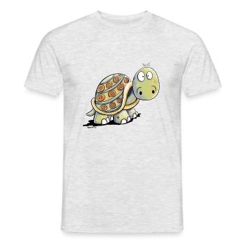 Süße Schildkröten - Schildkröte - Männer T-Shirt - Grau meliert - Vorne - AI Model Male 178 dark (178cm)