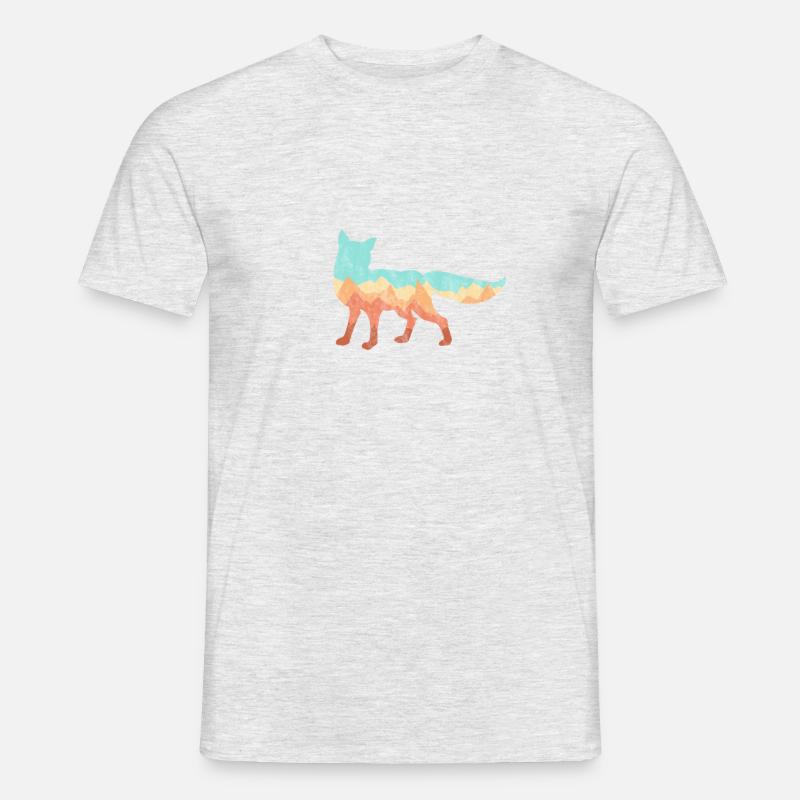 Fuchsberg - Männer T-Shirt - Grau meliert