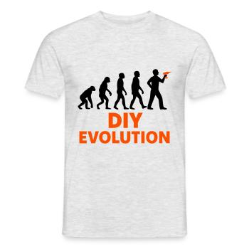 DIY Evolution Crafts - T-shirt homme - gris chiné - Devant - AI Model Male 178 dark (178cm)