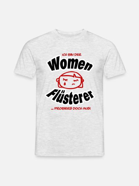 Women Fluesterer 1 - Männer T-Shirt - Grau meliert