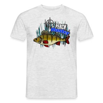 Chasseur de perches - T-shirt homme - gris chiné - Devant - AI Model Male 178 dark (178cm)