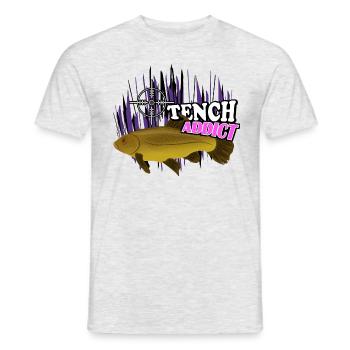 Schleie - Männer T-Shirt - Grau meliert - Vorne - AI Model Male 178 dark (178cm)