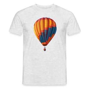 Colorful balloons float in the hot updraft - Men's T-Shirt - heather grey - Front - AI Model Male 178 dark (178cm)