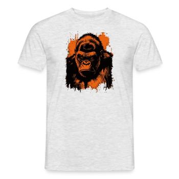 Gorilla - Männer T-Shirt - Grau meliert - Vorne - AI Model Male 178 dark (178cm)