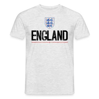 Drapeau de l'Angleterre vintage rétro - T-shirt homme - gris chiné - Devant - AI Model Male 178 dark (178cm)