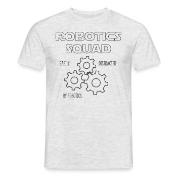 Robotics Squad Mechaniker Ingenieur Roboter - Männer T-Shirt - Grau meliert - Vorne - AI Model Male 178 dark (178cm)