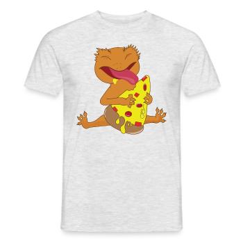 Zitate von niedlichen Haubengeckos, die - Männer T-Shirt - Grau meliert - Vorne - AI Model Male 178 dark (178cm)