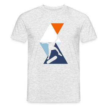 Skater - Men's T-Shirt - heather grey - Front - AI Model Male 178 dark (178cm)