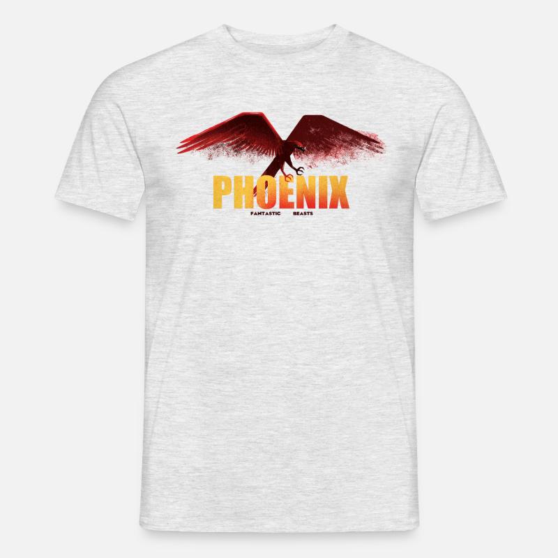 Fantastic Beasts 3 Phoenix - Mænd T-shirt - grå meleret