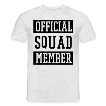 Squad Member - Männer T-Shirt - Grau meliert - Vorne - AI Model Male 178 dark (178cm)