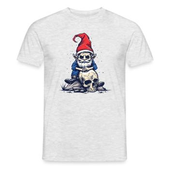 Nain de jardin zombie - T-shirt homme - gris chiné - Devant - AI Model Male 178 dark (178cm)