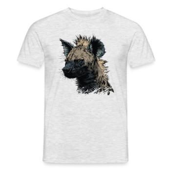 Punk Rock Hyena - Men's T-Shirt - heather grey - Front - AI Model Male 178 dark (178cm)