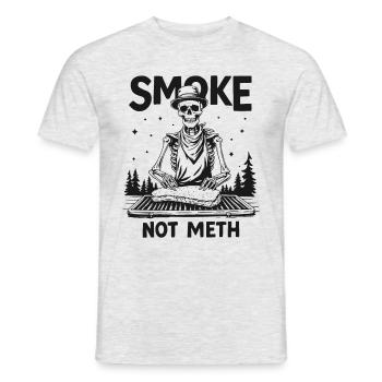 Smoke - Männer T-Shirt - Grau meliert - Vorne - AI Model Male 178 dark (178cm)