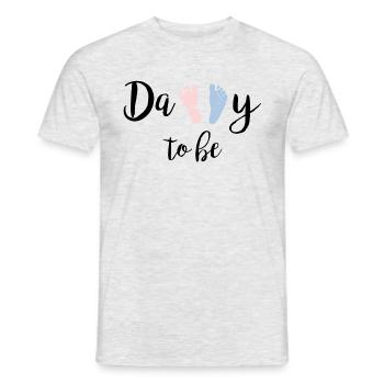 Daddy To Be - Men's T-Shirt - heather grey - Front - AI Model Male 178 dark (178cm)