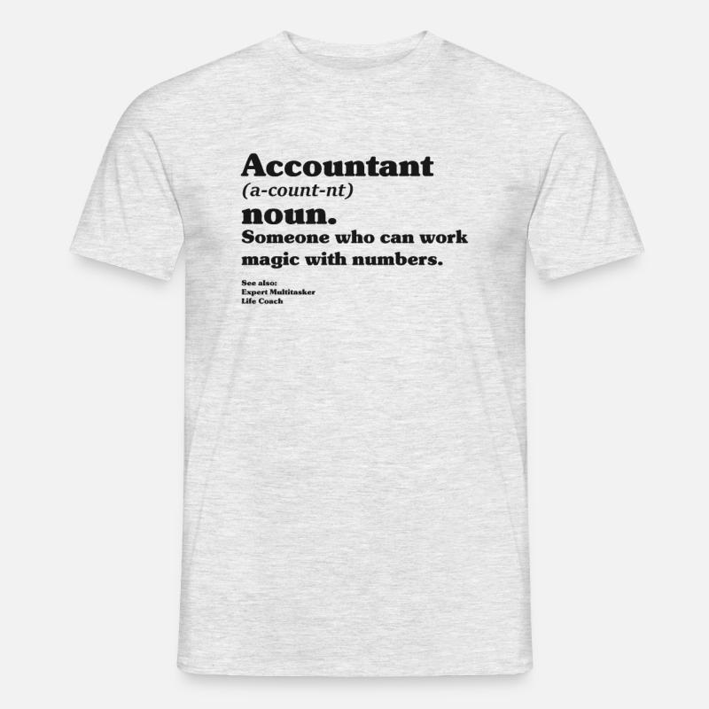 Comptable comptable disant - T-shirt homme - gris chiné