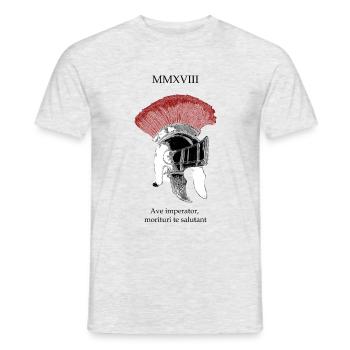 Roemerhelm Crista - Männer T-Shirt - Grau meliert - Vorne - AI Model Male 178 dark (178cm)