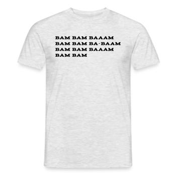 Smoke on the Water Intro Guitar Riff - Men's T-Shirt - heather grey - Front - AI Model Male 178 dark (178cm)
