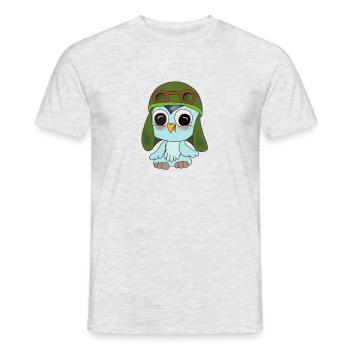 Fips der Flieger - Männer T-Shirt - Grau meliert - Vorne - AI Model Male 178 dark (178cm)