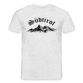 Südtirol - Männer T-Shirt - Grau meliert - Vorne - AI Model Male 178 dark (178cm)