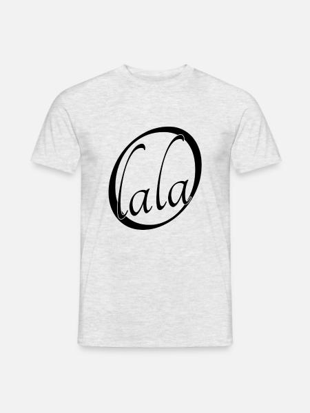 Oh lala - Männer T-Shirt - Grau meliert
