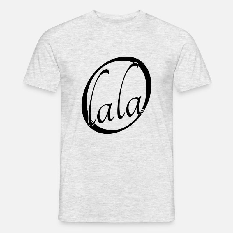 Oh lala - Männer T-Shirt - Grau meliert