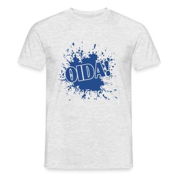 Oida Bayern Bavaria - Männer T-Shirt - Grau meliert - Vorne - AI Model Male 178 dark (178cm)