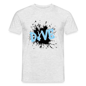 tauchen diving dive - Männer T-Shirt - Grau meliert - Vorne - AI Model Male 178 dark (178cm)