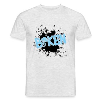 Fahrrad Biken Mtb BMX Bike - Männer T-Shirt - Grau meliert - Vorne - AI Model Male 178 dark (178cm)
