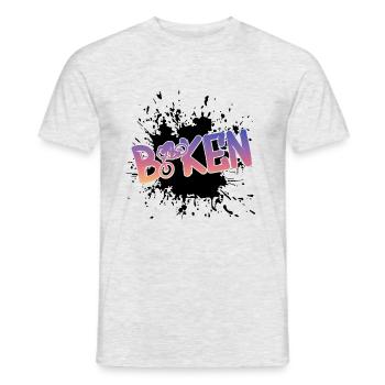 Biken Fahrrad Bike MTB BXM Rider - Männer T-Shirt - Grau meliert - Vorne - AI Model Male 178 dark (178cm)