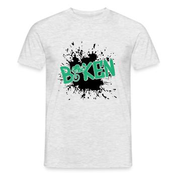 biken - Männer T-Shirt - Grau meliert - Vorne - AI Model Male 178 dark (178cm)