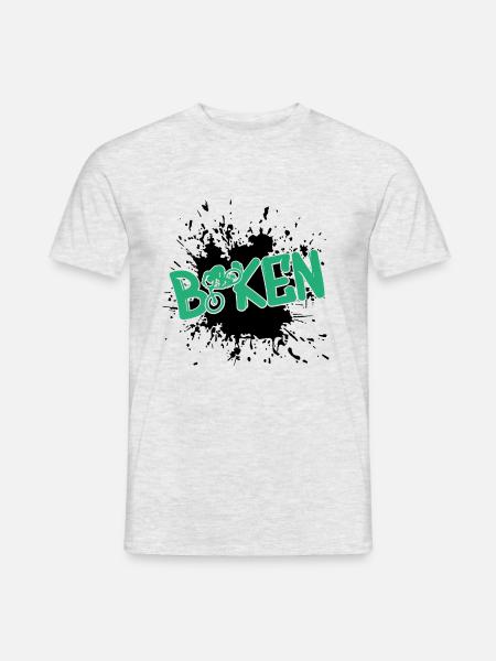 biken - Männer T-Shirt - Grau meliert