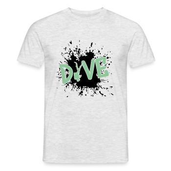 tauchen, diving, taucher, apnoe - Männer T-Shirt - Grau meliert - Vorne - AI Model Male 178 dark (178cm)