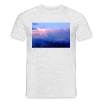 In the clouds - Men's T-Shirt - heather grey - Front - AI Model Male 178 dark (178cm)