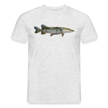 Brochet - T-shirt homme - gris chiné - Devant - AI Model Male 178 dark (178cm)