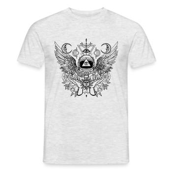 Astronaut des Himmels - Männer T-Shirt - Grau meliert - Vorne - AI Model Male 178 dark (178cm)