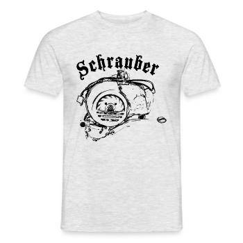 PX Schrauber - Männer T-Shirt - Grau meliert - Vorne - AI Model Male 178 dark (178cm)