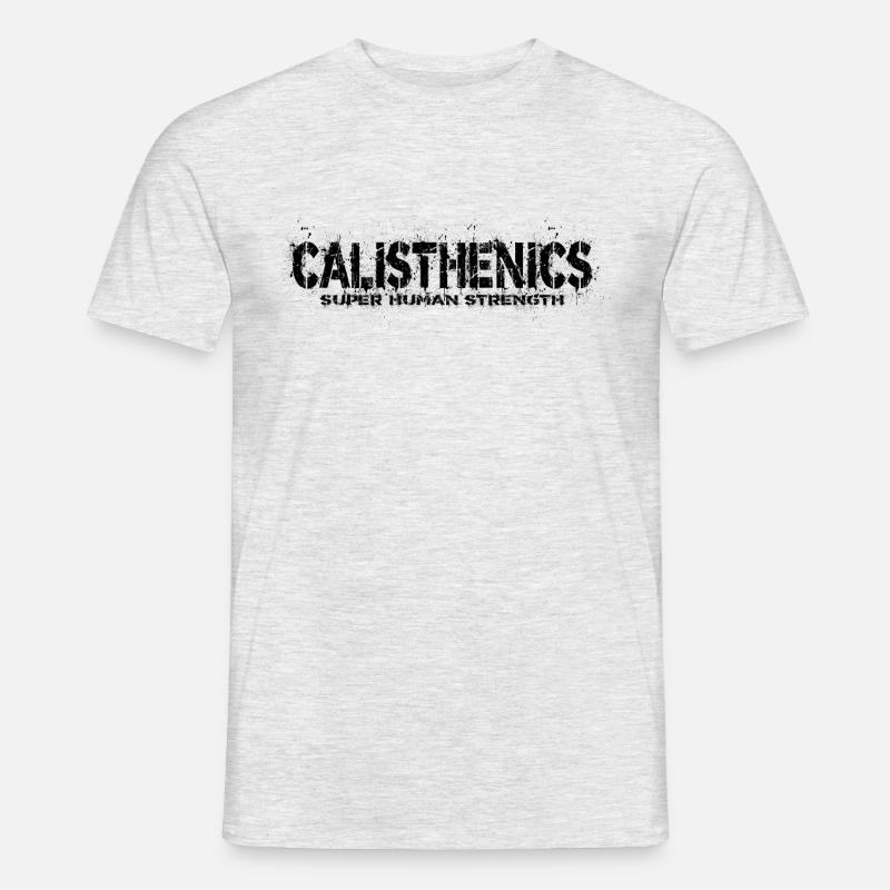 Calisthenics - Männer T-Shirt - Grau meliert
