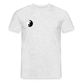 Yin Yang Bears - Men's T-Shirt - heather grey - Front - AI Model Male 178 dark (178cm)