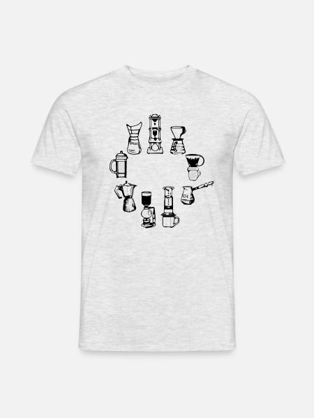 Barista Equipment Shirt - Männer T-Shirt - Grau meliert
