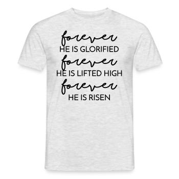 Forever glorified - Men's T-Shirt - heather grey - Front - AI Model Male 178 dark (178cm)