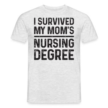 I graduated from nursing school - Men's T-Shirt - heather grey - Front - AI Model Male 178 dark (178cm)