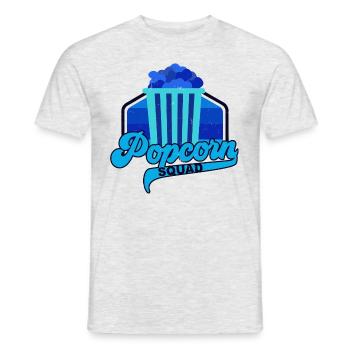 Popcorn Squad Ironic Saying Salty Popcorn - T-shirt homme - gris chiné - Devant - AI Model Male 178 dark (178cm)