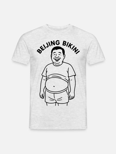 Bikini Pékin - T-shirt homme - gris chiné
