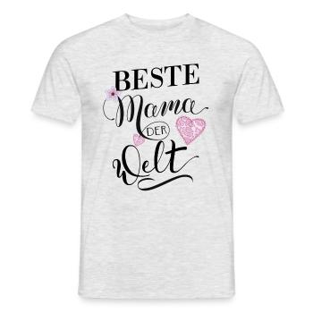 Mama - Männer T-Shirt - Grau meliert - Vorne - AI Model Male 178 dark (178cm)