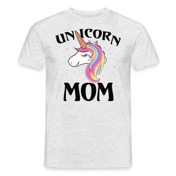 super sexy unicorn unicorn mom mom mom mom mommy - Men's T-Shirt - heather grey - Front - AI Model Male 178 dark (178cm)