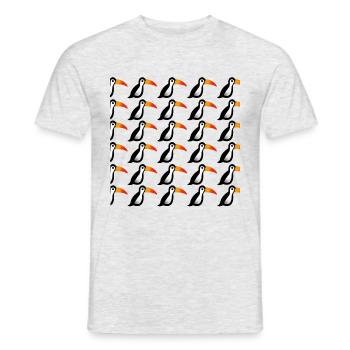 collection TUCAN - T-shirt homme - gris chiné - Devant - AI Model Male 178 dark (178cm)