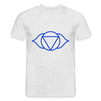 brow chakra - T-shirt homme - gris chiné - Devant - AI Model Male 178 dark (178cm)