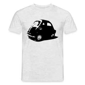 Isetta - Männer T-Shirt - Grau meliert - Vorne - AI Model Male 178 dark (178cm)