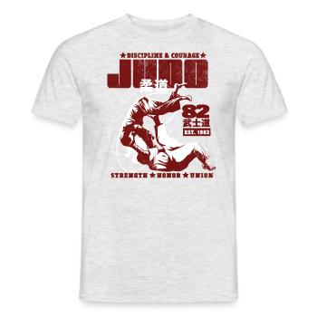 judo - T-shirt homme - gris chiné - Devant - AI Model Male 178 dark (178cm)